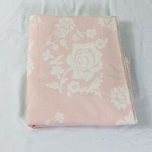 Pottery Barn Kids Pink and White Floral Sheet